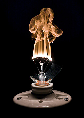 "Burning Bulb #2"
